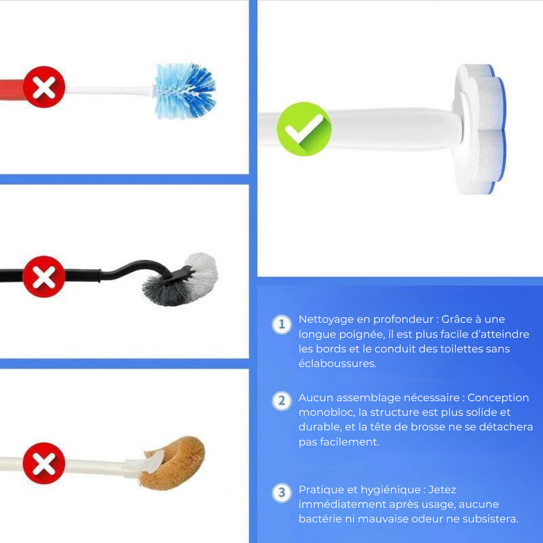 Disposable toilet cleaning wand - 8 Ocean Breeze refills