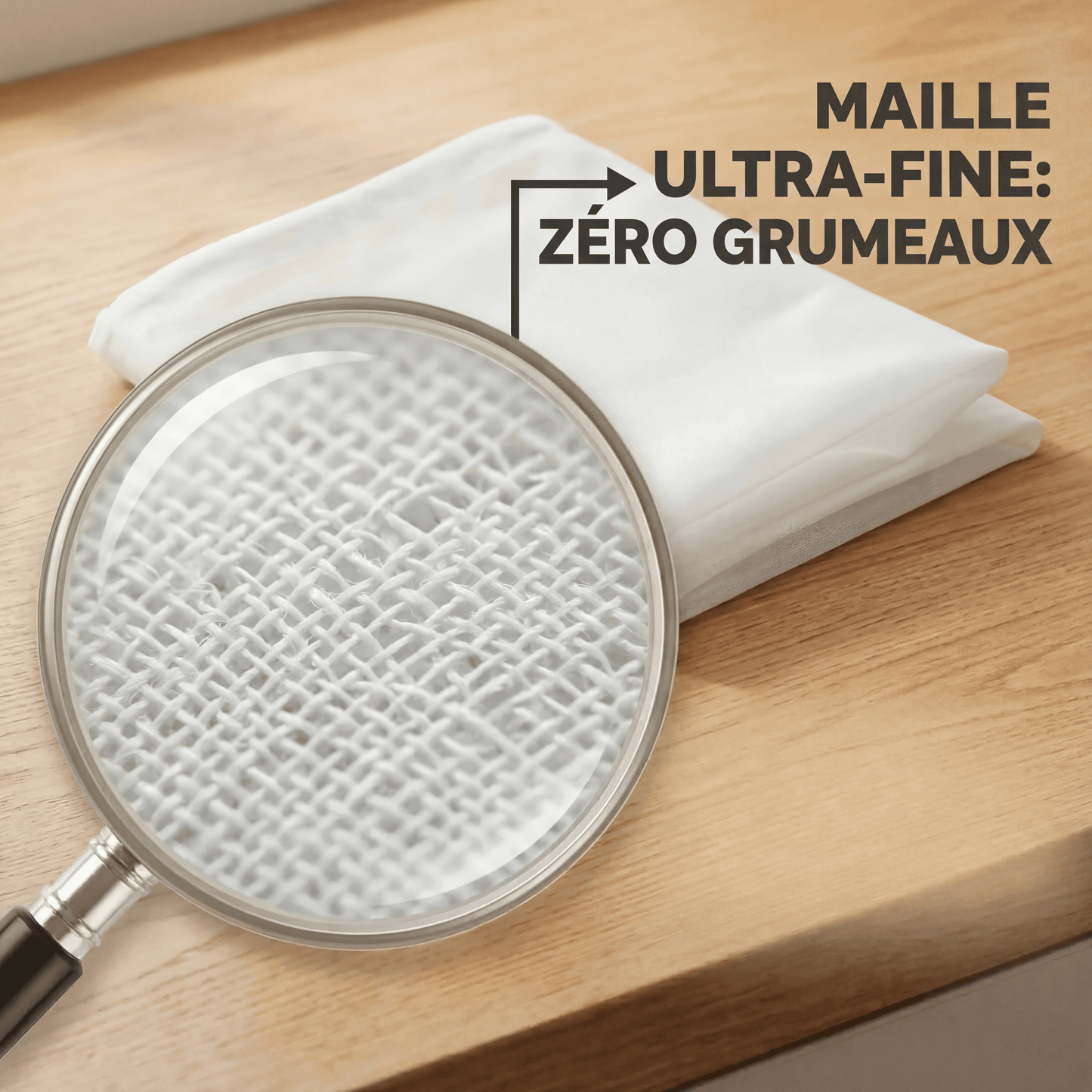 Set von High-End-Filterbeuteln aus Naturstoff (waschbar und wiederverwendbar)