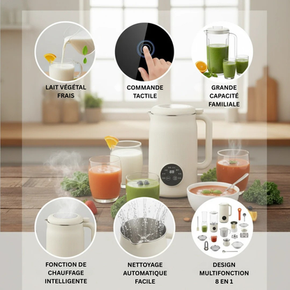 VitaMixia - Transform 30 cents of almonds into 1L of creamy milk. In 3 minutes.