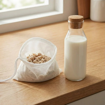 Set von High-End-Filterbeuteln aus Naturstoff (waschbar und wiederverwendbar)