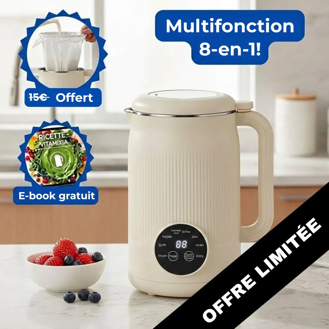 VitaMixia - Transform 30 cents of almonds into 1L of creamy milk. In 3 minutes.