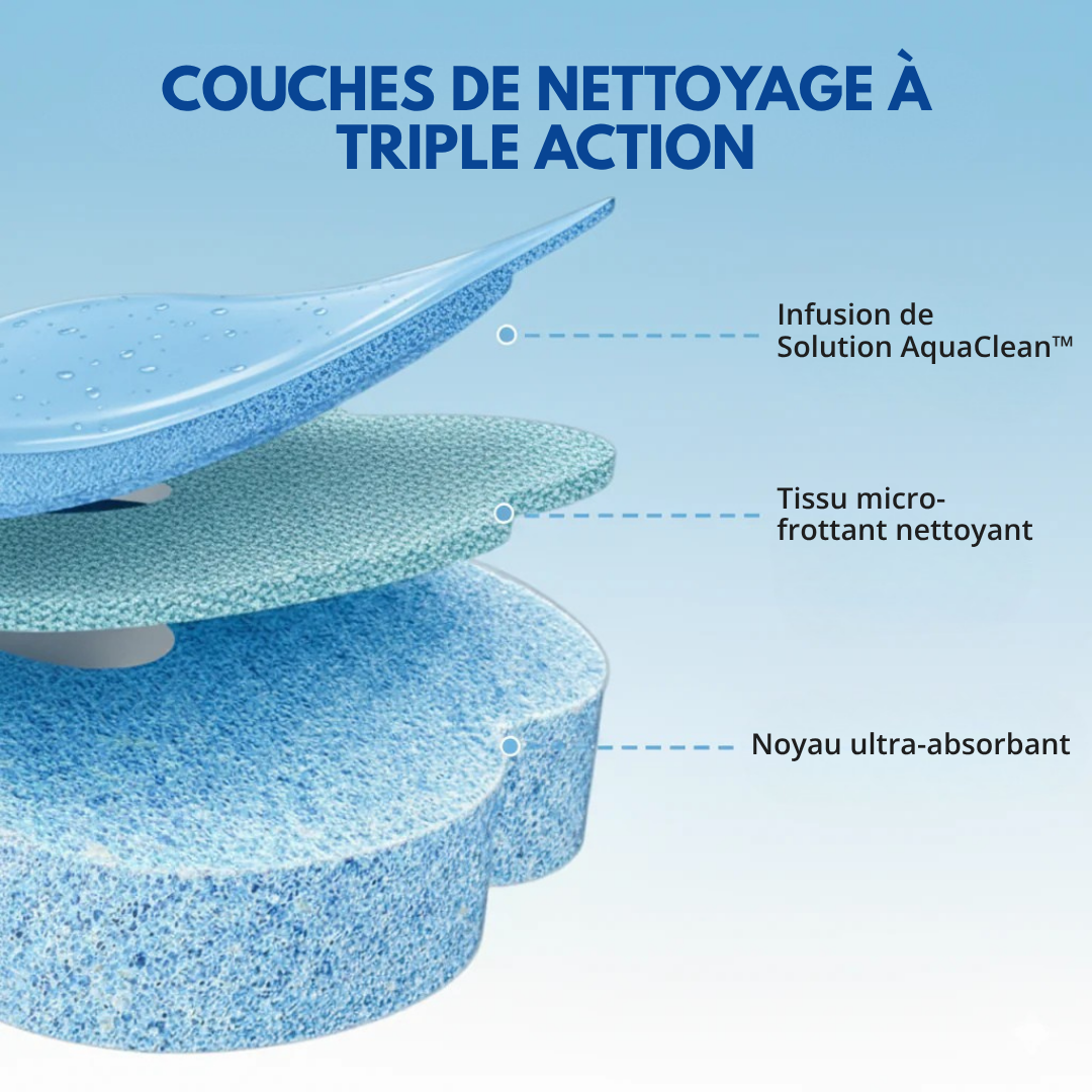 Disposable toilet cleaning wand - 8 Ocean Breeze refills