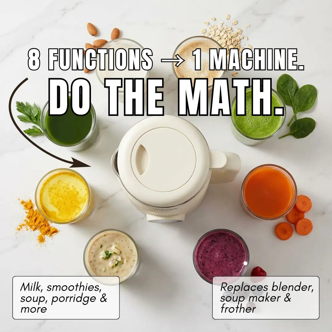 Eine Maschine. Acht Funktionen. Schluss mit dem Kabelsalat — VitaMixia